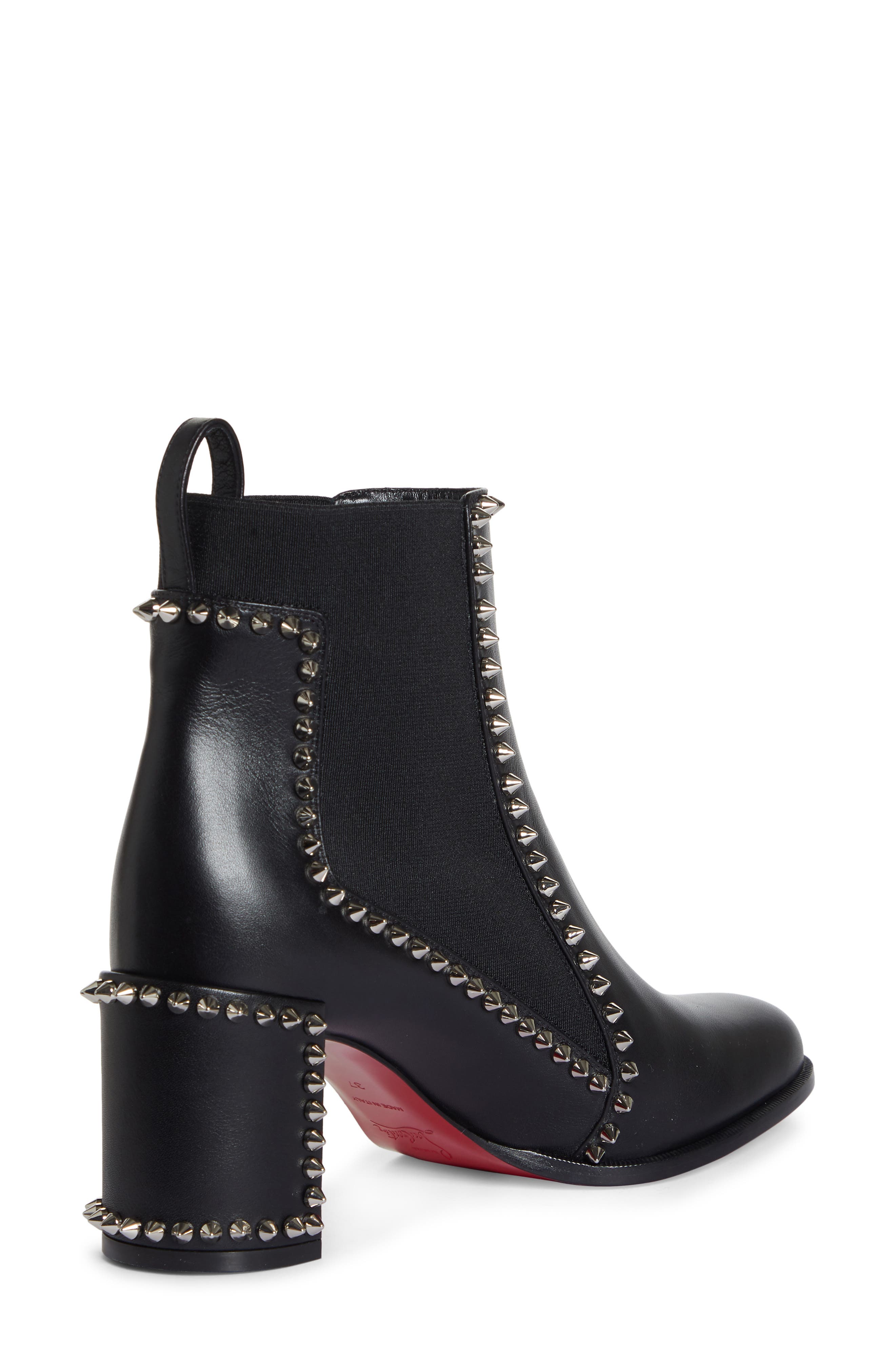 louboutin spiked ankle boots