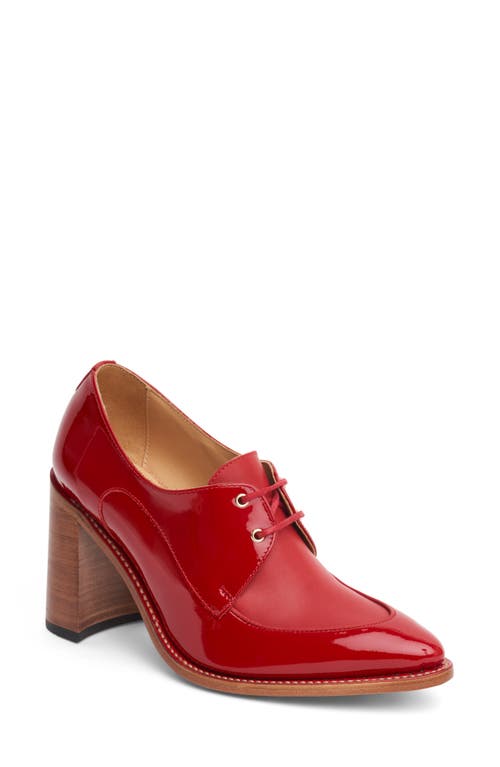 Miss Cleo Pointed Toe Loafer Pump in Chili Pepper