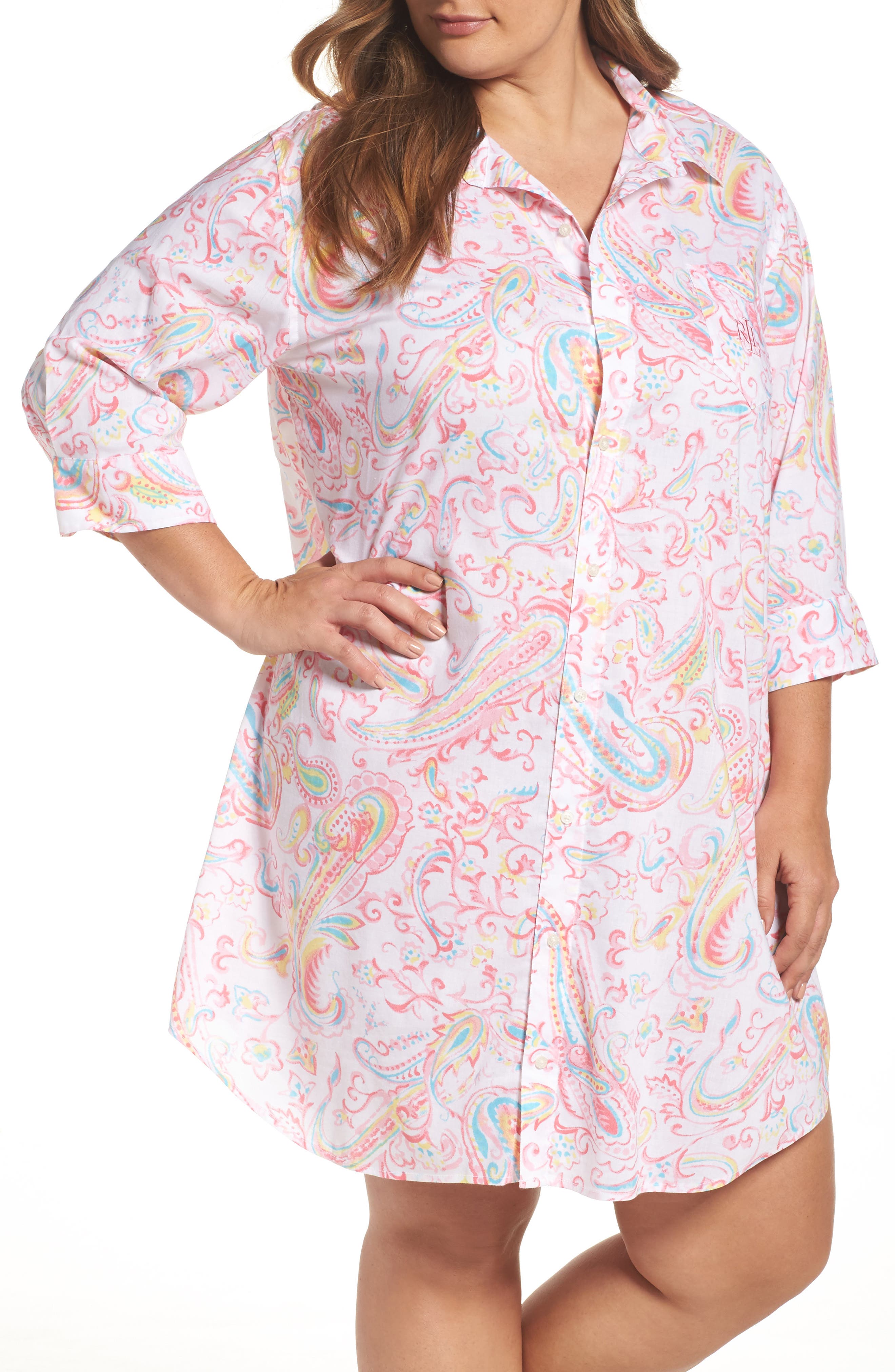 Lauren Ralph Lauren Sleep Shirt (Plus Size) Nordstrom