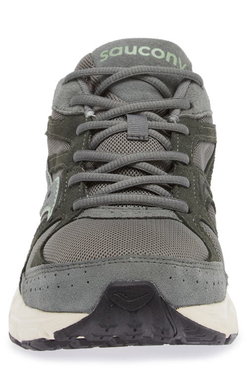 Shop Saucony Grid Ride Millennium Sneaker In Olive/off White