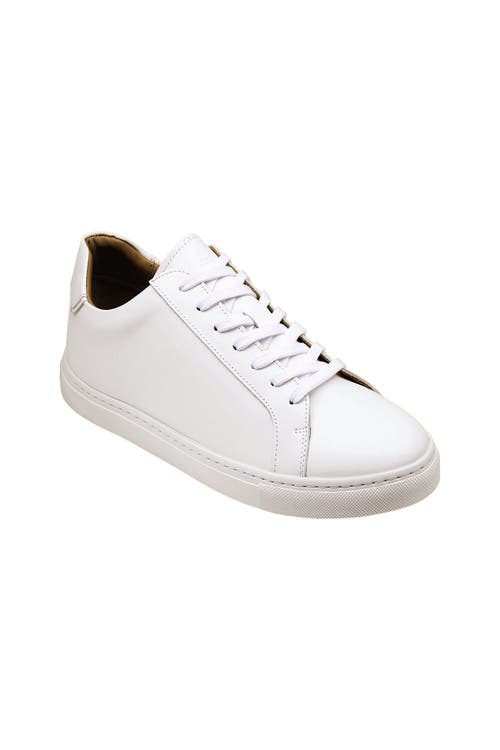 Leather Sneaker in White