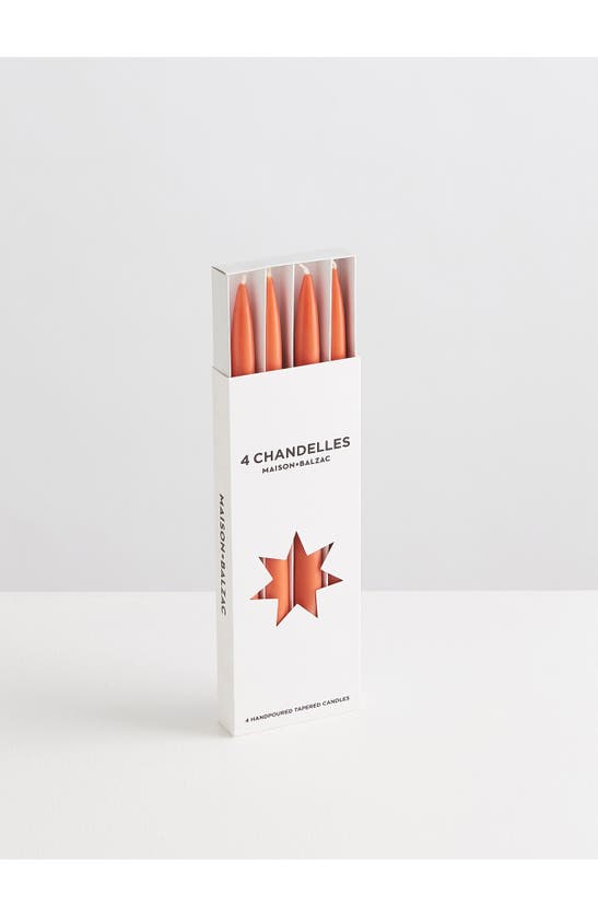 MAISON BALZAC SET OF 4 TAPERED CANDLES