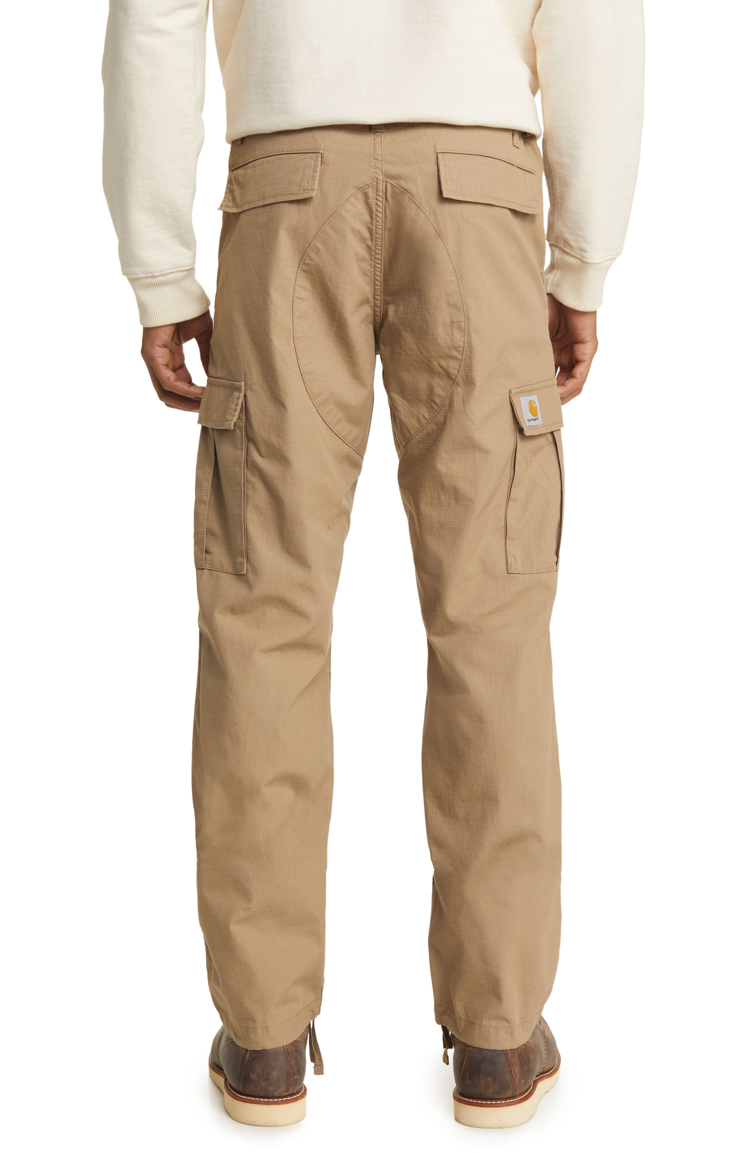 Carhartt Work In Progress Aviation Ripstop Cotton Cargo Pants in Leather