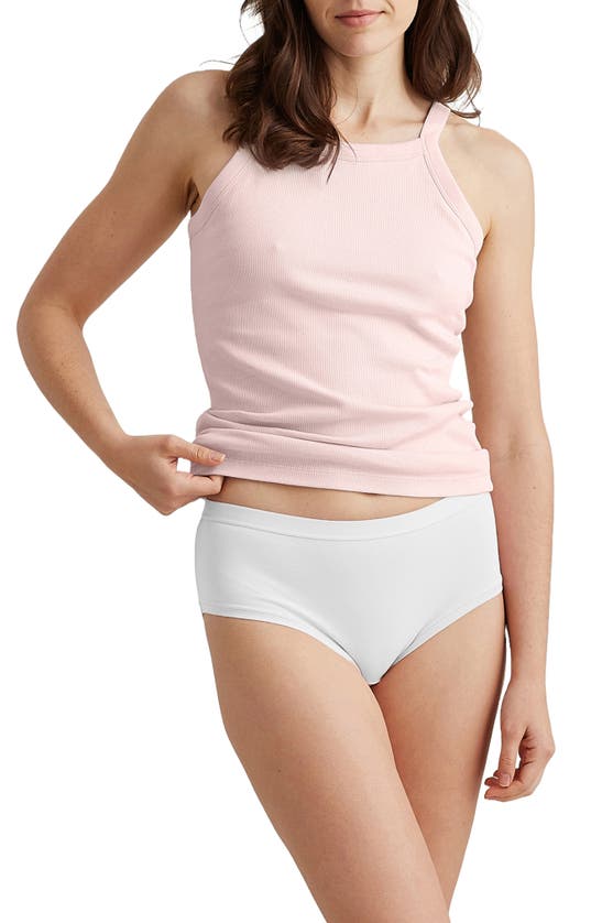 Papinelle Milla Rib Shelf Bra Racerback Tank In Pink