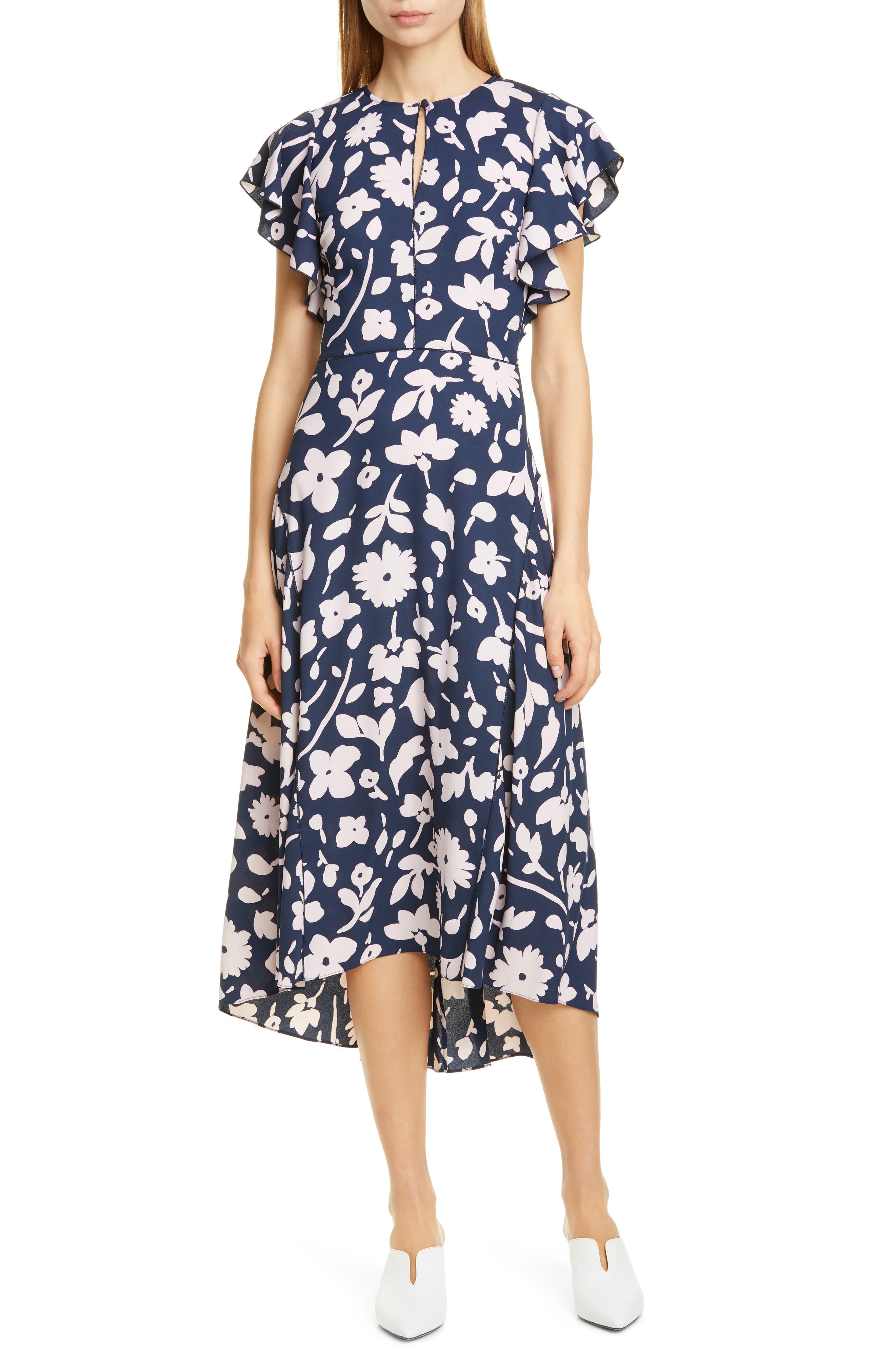 Kate Spade New York Splash Midi Dress, Blue