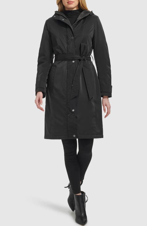 Black work coat womens best sale