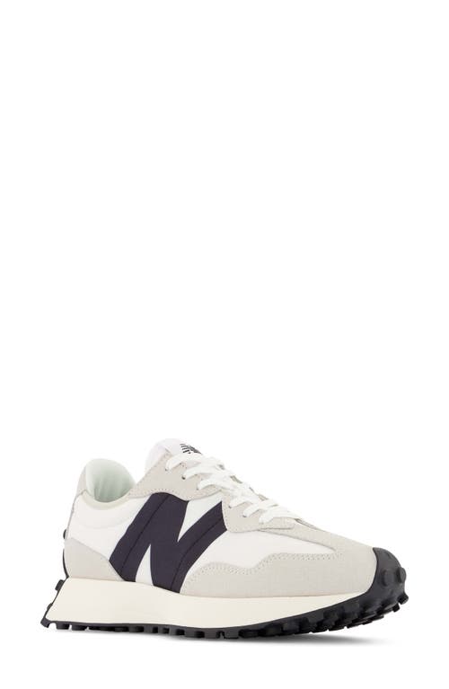 New Balance Women's Intelligent Choice 327 Low Top Sneakers In White/black