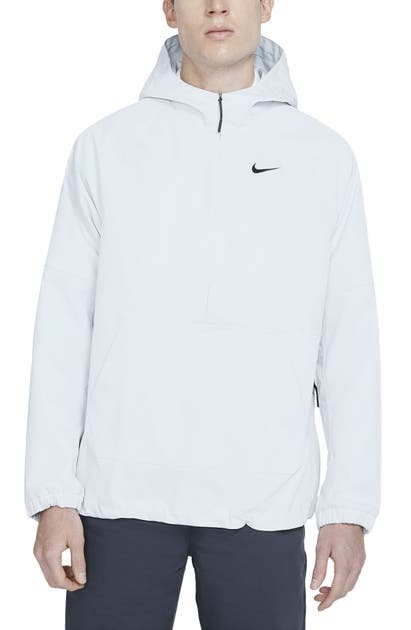 Click to view more detailed imagery on our partner's website Nike Repel Men's Golf Anorak (photon Dust) In Black/ Black/ Black