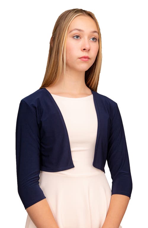 Un Deux Trois Kids' Bolero Jacket Navy at