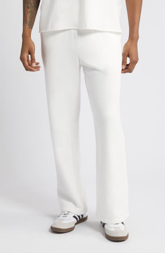 Shop Elwood Core Cotton Straight Leg Sweatpants In Vintage White