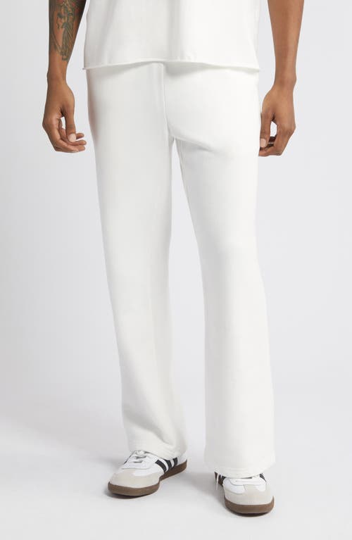 Core Cotton Straight Leg Sweatpants in Vintage White