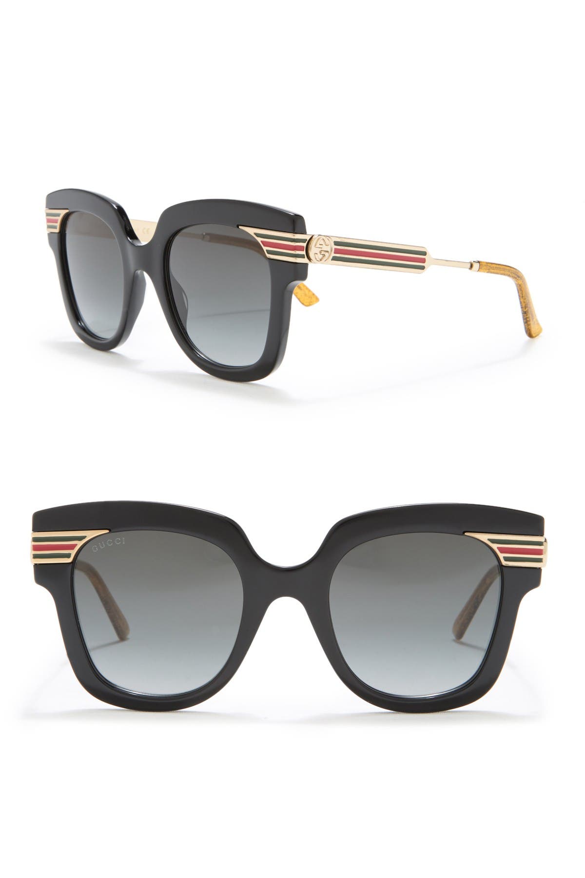 gucci 50mm square cat eye sunglasses