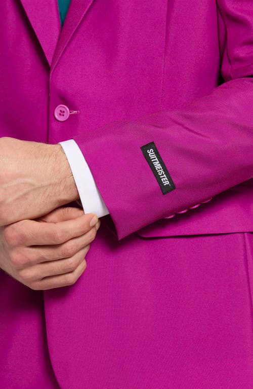 Opposuits Ruby Red Joker 3-piece Tuxedo Set (regular & Big)<br /> In Fuchsia