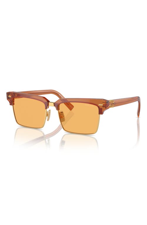 Miu Miu 54mm Square Sunglasses In Yellow