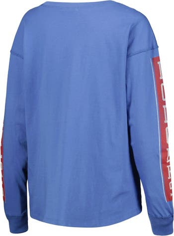 Los Angeles Rams '47 Women's Tom Cat Long Sleeve T-Shirt - Royal