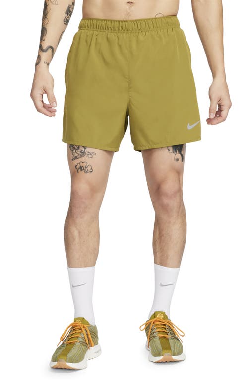 Nike Men's Challenger Dri-fit 5" Brief-lined Running Shorts In Pacific Moss/pacific Moss
