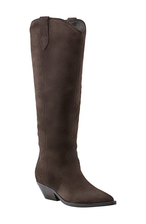 Shop Marc Fisher Ltd Ander Knee High Boot In Dark Brown