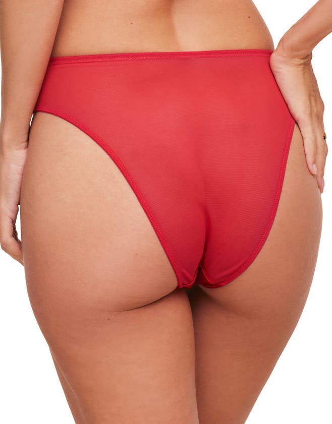 Shop Adore Me Arianna Brazilian Panties In Dark Red