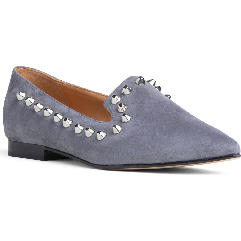 Beautiisoles Celeste Pointed Toe Loafer In Gray