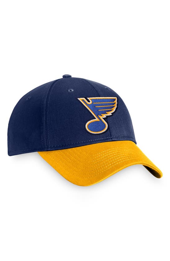 Men's Fanatics Branded Navy/Gold St. Louis Blues Core Adjustable Hat