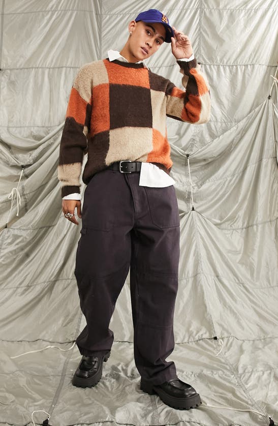 ASOS DESIGN CHECKERBOARD PATTERN jumper