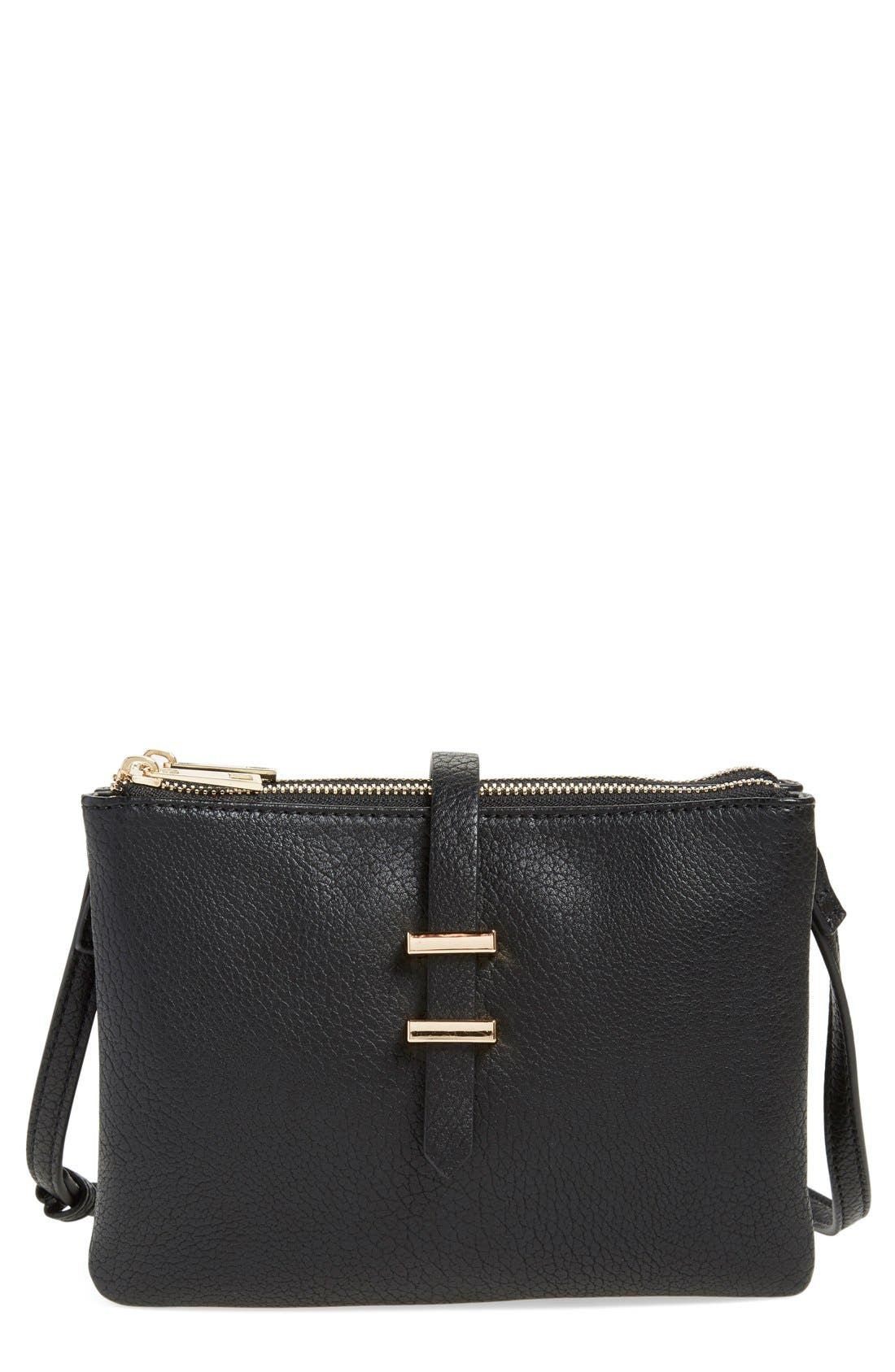 BP. Faux Leather Double Pouch Crossbody Bag Nordstrom