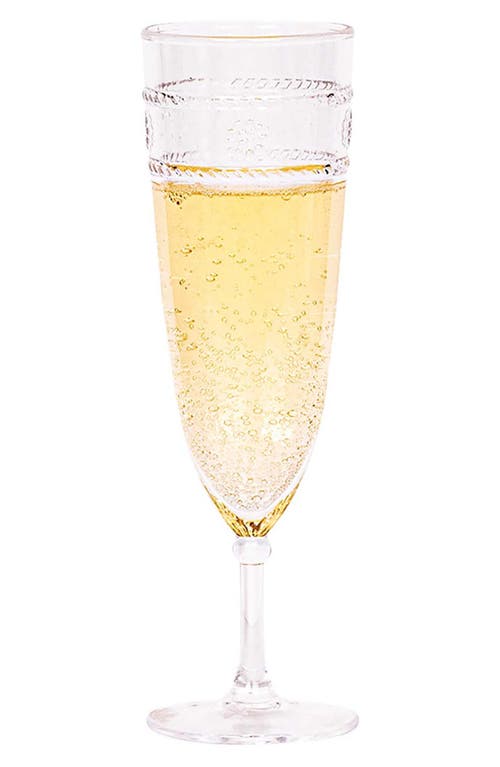 Juliska Isabella Acrylic Flutes, Set Of 4 In Clear