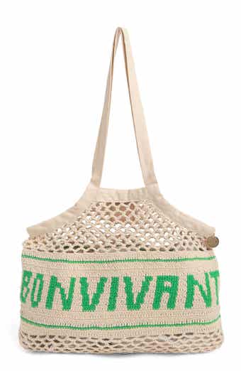 Clare V Sandy Woven Tote also in ivory - SoleAmour