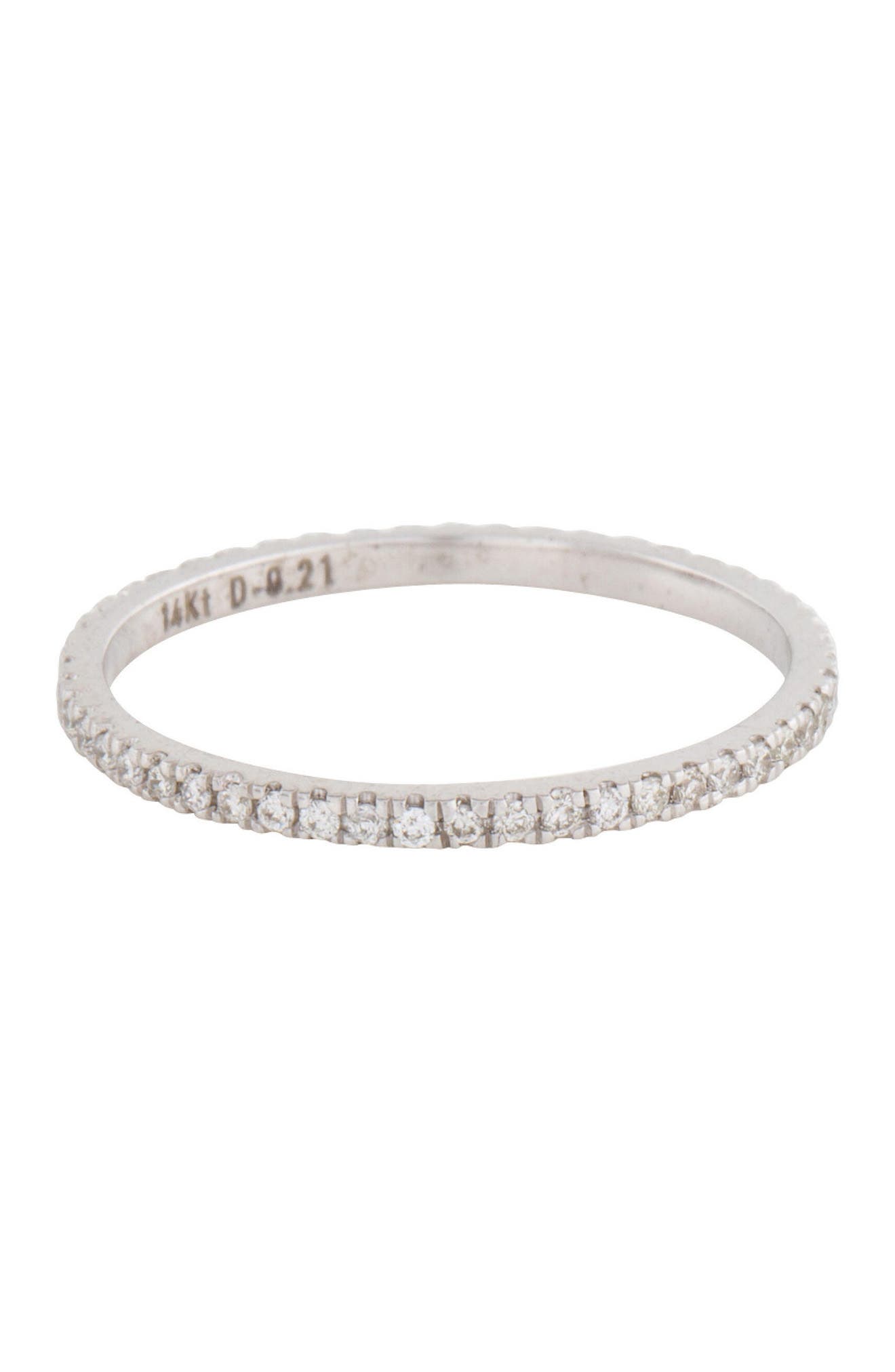 Adornia Fine 14k White Gold Diamond Eternity Band Ring In Silver