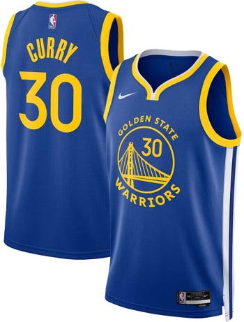 Golden State Warriors Nike Classic Edition Swingman Jersey - Blue - Stephen  Curry - Unisex