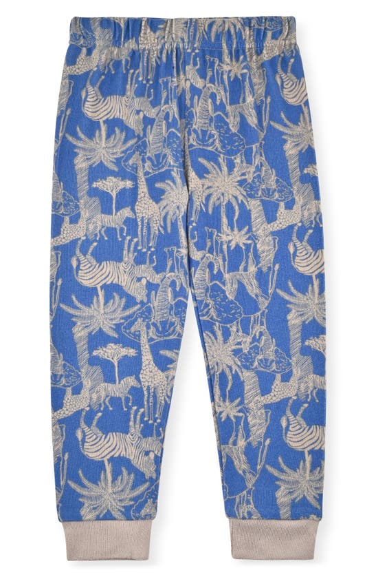 Shop Sleep On It Kids' Snug Fit Safari Pajamas & Socks In Blue