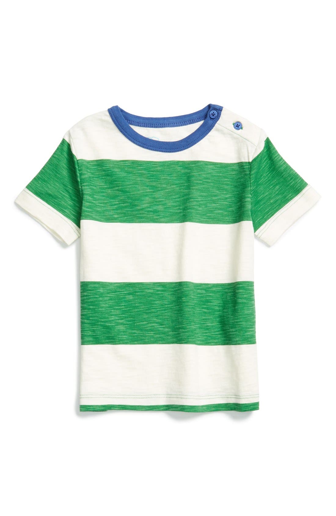 Mini Boden 'Stripy Slub' Cotton Jersey TShirt (Toddler Boys, Little