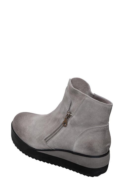 Antelope Joely Lug Sole Bootie In Light Grey