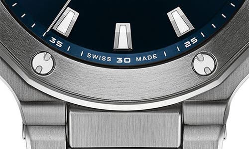 Tissot Mens Blue T Race 41mm Mens Stainless-steel Automatic Watch In Blue/silver
