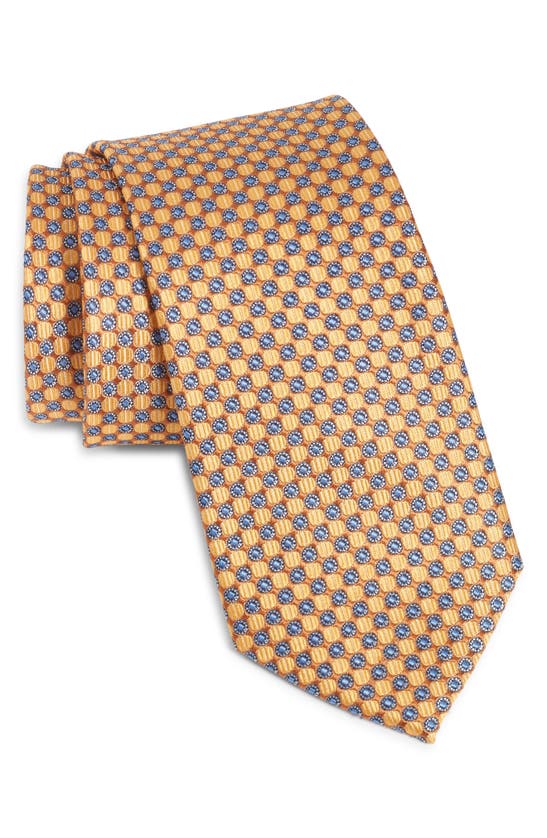 Shop Nordstrom Neat Silk Tie In Yellow