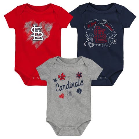 Outerstuff Newborn & Infant White/Heather Gray Chicago Cubs Little Slugger Two-Pack Bodysuit Set at Nordstrom, Size 3-6 M