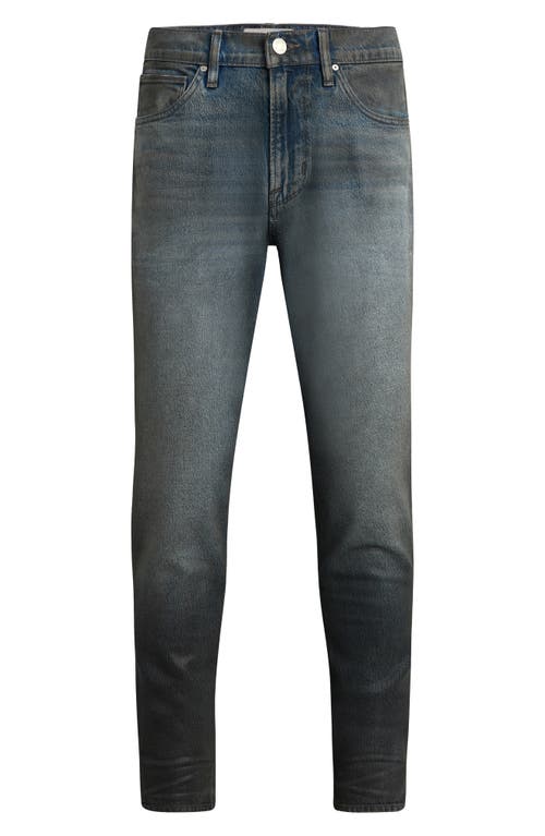 Hudson Jeans Zack Skinny Fit Jeans In Coated Charcoal