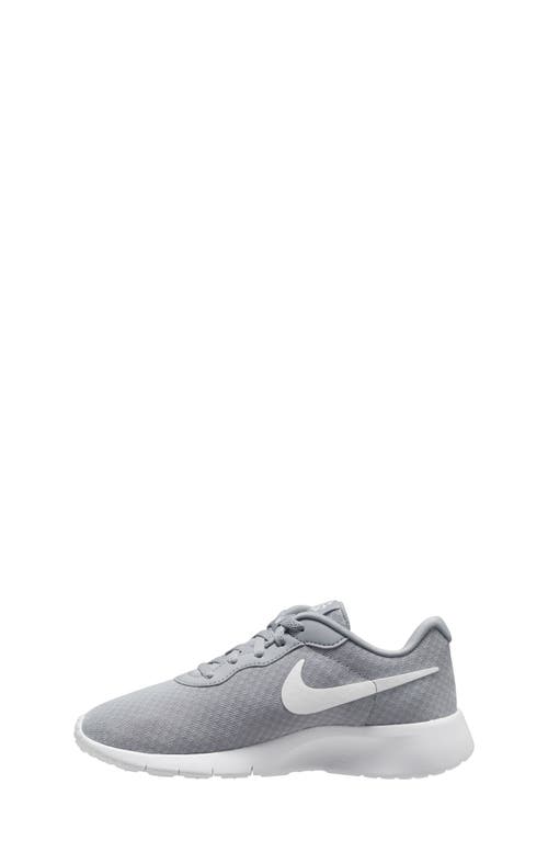 Shop Nike Kids' Tanjun Ez Sneaker In Wolf Grey/white/white