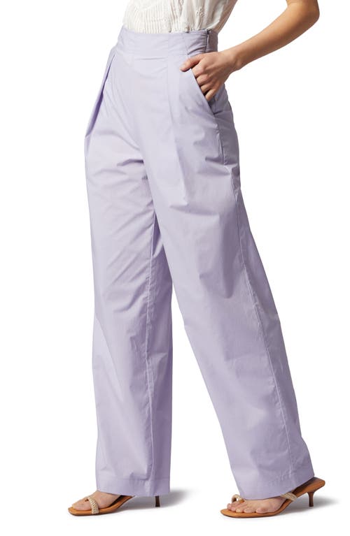 Shop Joie Coco Pleated High Waist Pants In Wisteria