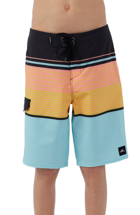 Boys Swimsuit Snapper Rock Block Stripe Board Shorts