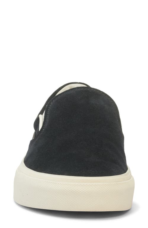 Tom Ford Blue Suede Slip On In 3nw02 Black/ Cream