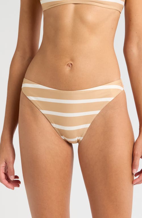 Shop Solid & Striped Daniela Bikini Bottoms In Camel Stripe