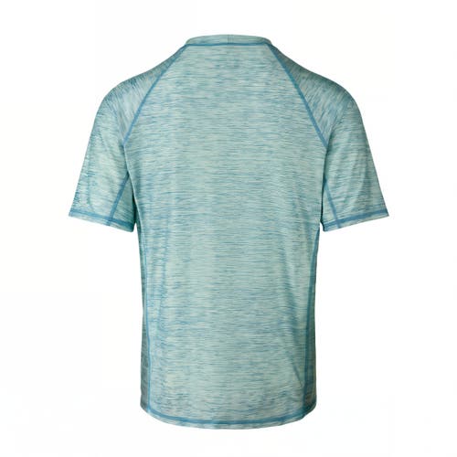 Shop Uv Skinz Short Sleeve Crew Sun & Swim Shirt In Lagoon Jaspe