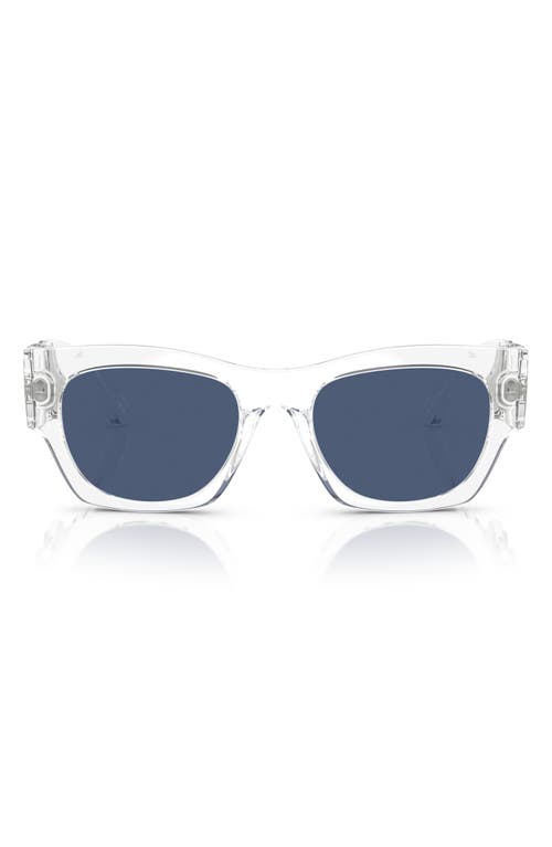 Shop Versace 52mm Pillow Sunglasses In Crystal