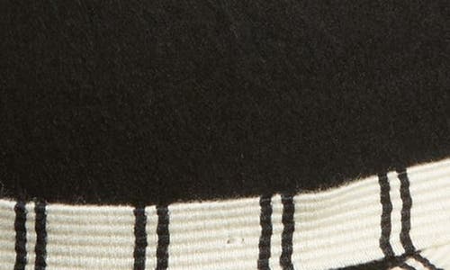 Brixton Leigh Wool Felt Fedora In Black