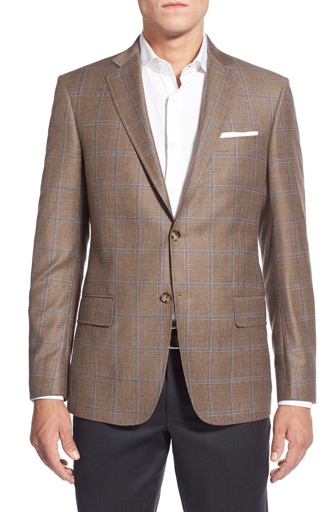 John W. Nordstrom® Classic Fit Check Wool Sport Coat | Nordstrom