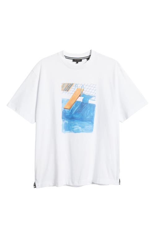 Shop Ted Baker London Arafura Graphic Tee In White