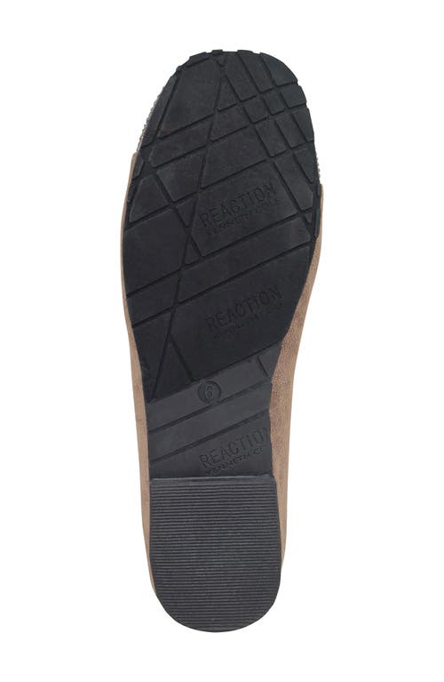 Reaction Kenneth Cole Ellie Ballet Flat In Shitake Micro
