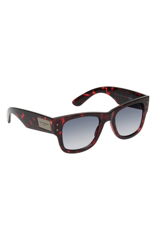 Shop Kurt Geiger London 52mm Square Sunglasses In Havana/smoke Gradient