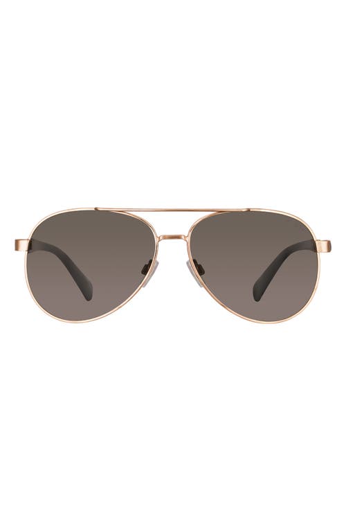 Bonnie 52mm Polarized Aviator Sunglasses in Gold